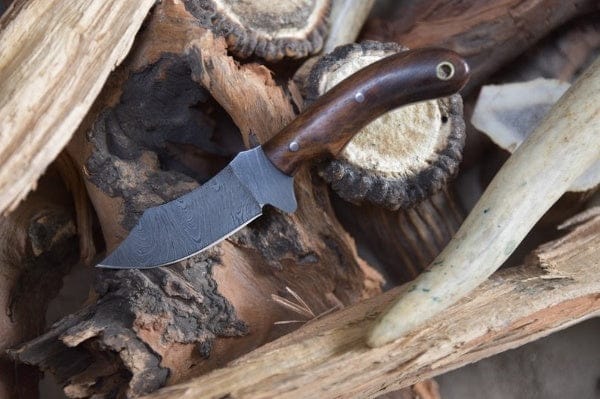 KBS Knives Store Skinner Knife Ranch Handmade Damascus Steel Blade EDC Skinner Knife
