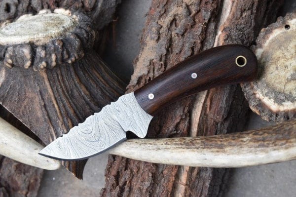 KBS Knives Store Skinner Knife Ranch Handmade Damascus Steel Blade EDC Skinner Knife