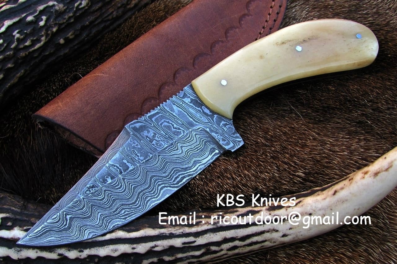 KBS Knives Store Skinner Knives Custom Handmade Alaskan Skinning Knife – 8.5 Inches