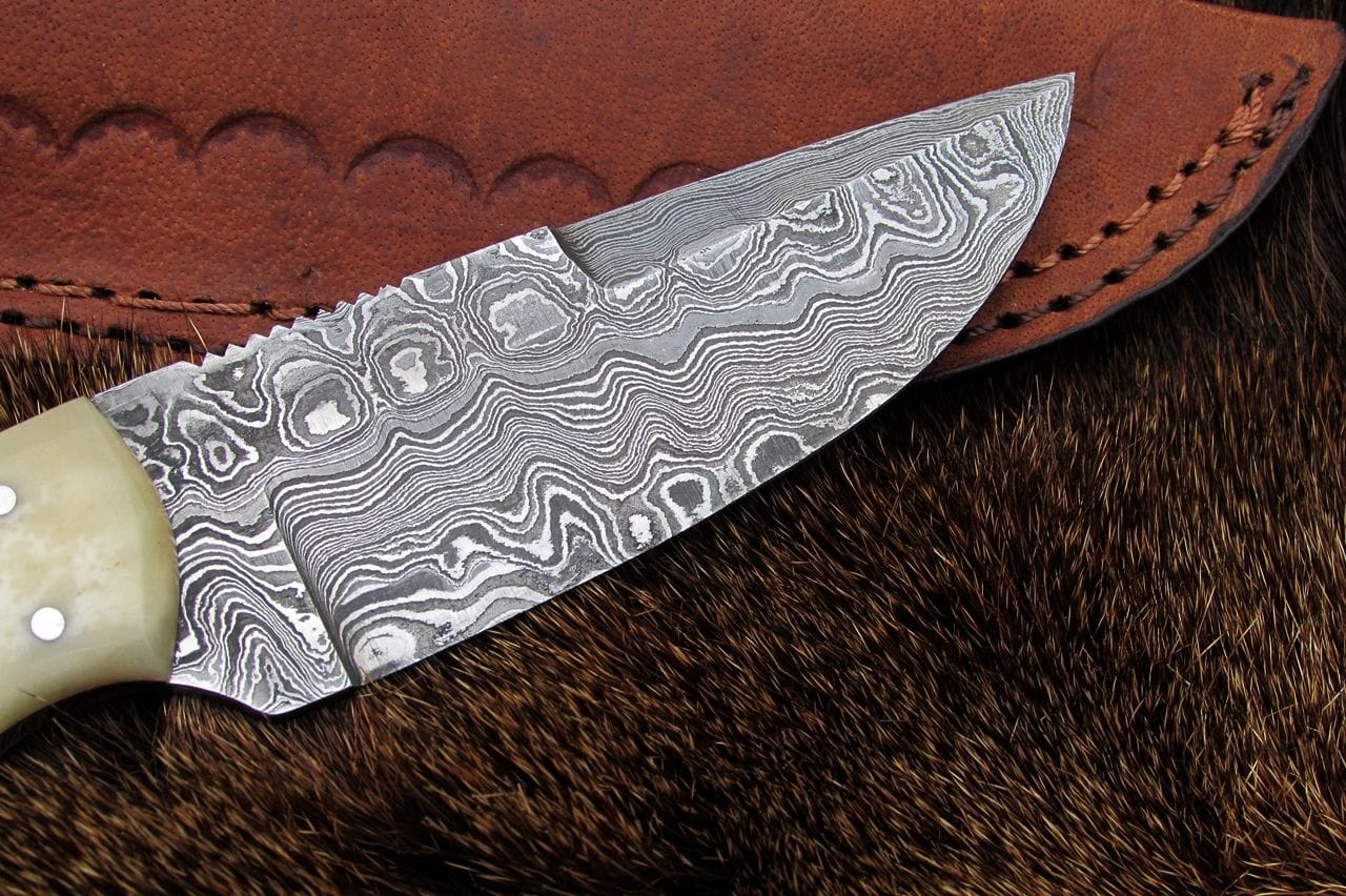 KBS Knives Store Skinner Knives Custom Handmade Fixed Blade Skinning Knife – 8 Inches