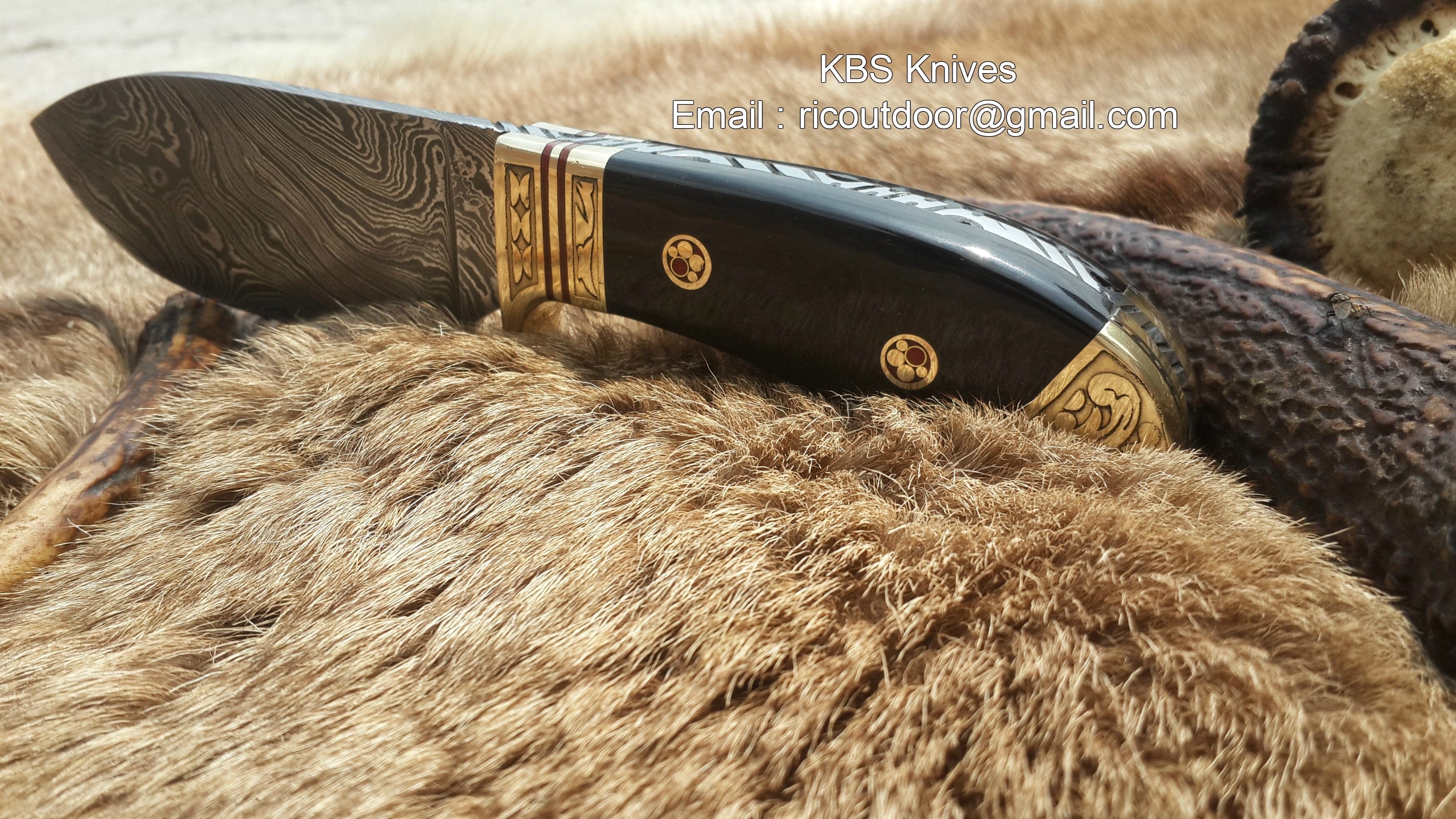 KBS Knives Store Skinner Knives Custom Handmade Personalized Deer Skinning Knife – 8.5 Inches