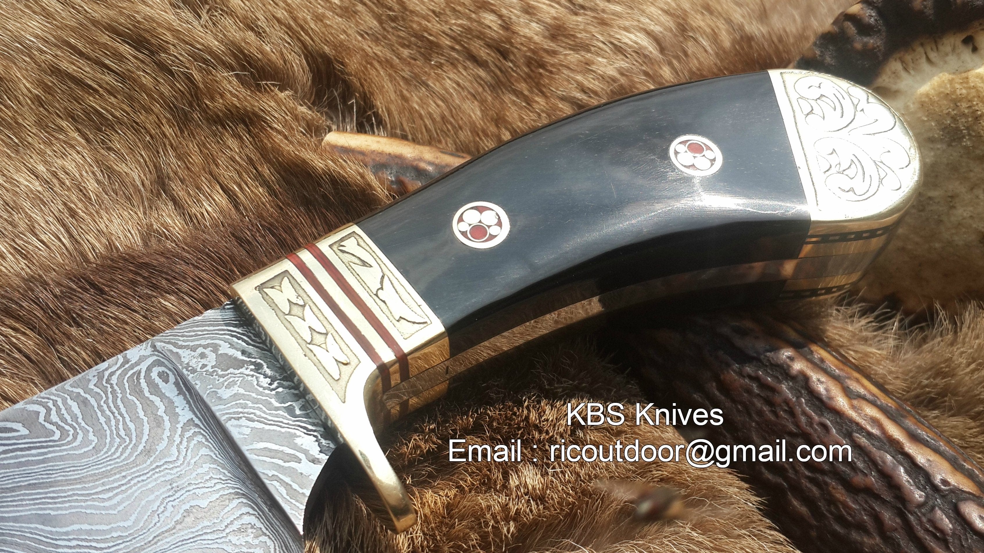KBS Knives Store Skinner Knives Custom Handmade Personalized Deer Skinning Knife – 8.5 Inches