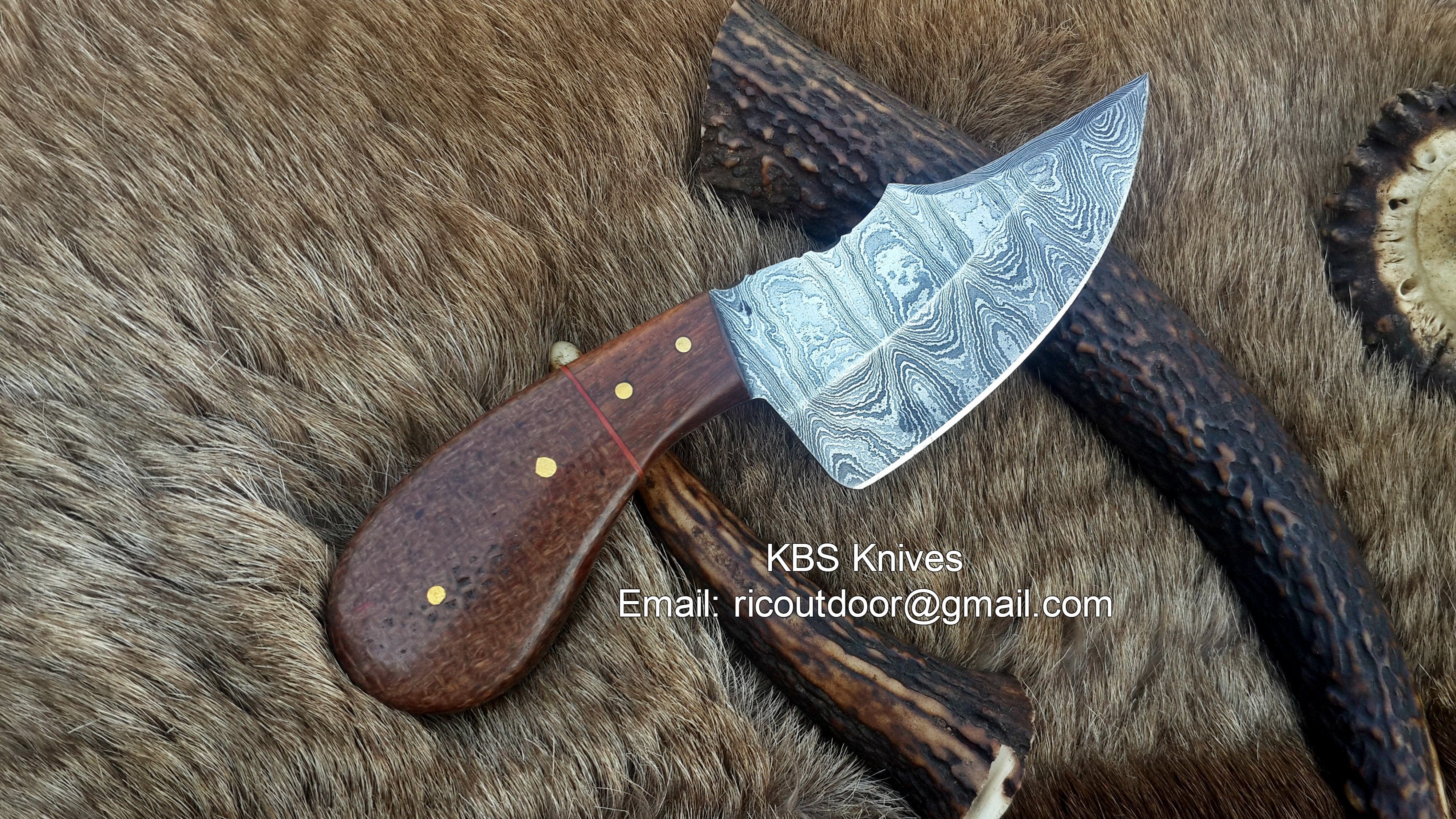 KBS Knives Store Skinner Knives Handcrafted Custom Skinning Knife – 6.5 Inches Blade