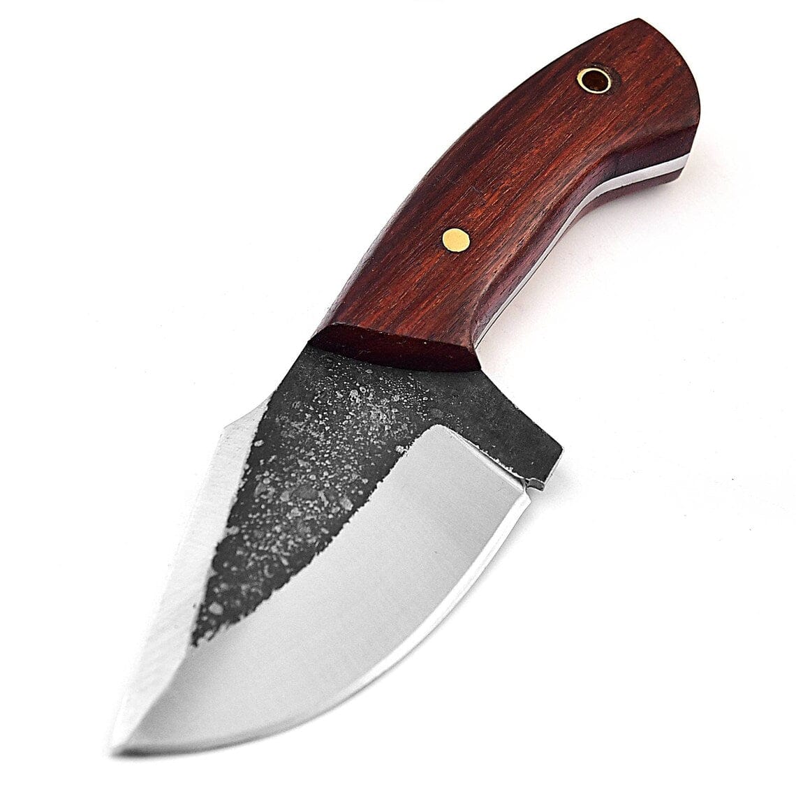 KBS Knives Store Skinning Knives Custom Handmade EDC Skinning Knife with Full Tang Forged 1095 High Carbon Steel Blade and Rosewood Handle - 7 Inches