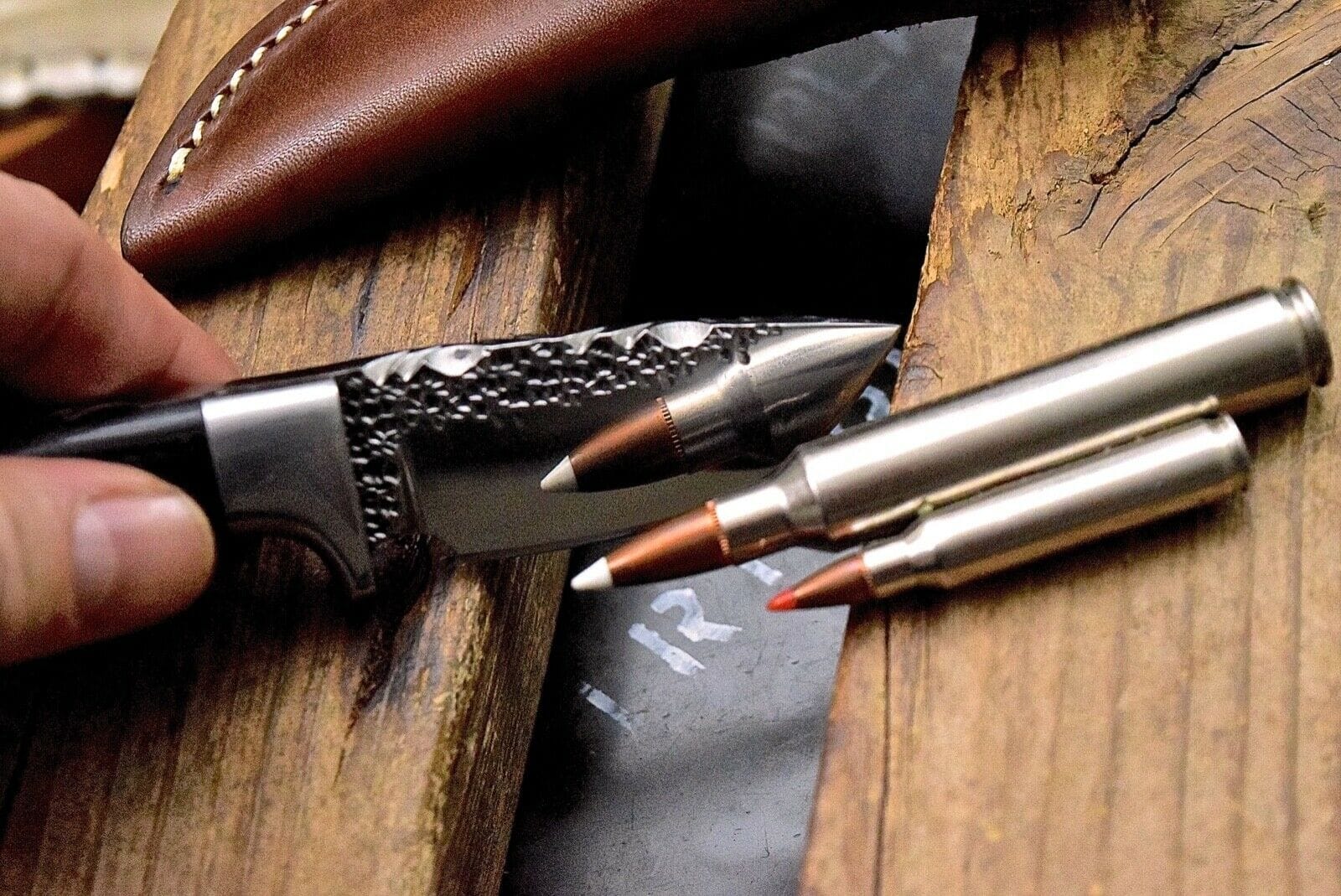 KBS Knives Store Skinning Knives Custom Skinning Hunting Knife | Hand Forged 1095 Steel Blade with Micarta Handle | 7.2 Inches | Leather Sheath | KBS Knives