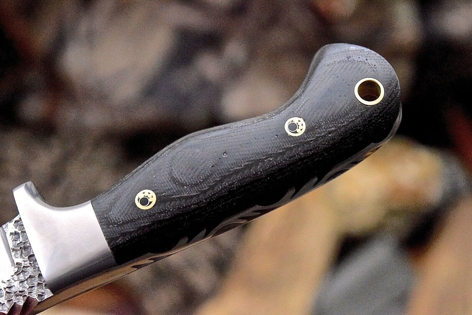 KBS Knives Store Skinning Knives Custom Skinning Hunting Knife | Hand Forged 1095 Steel Blade with Micarta Handle | 7.2 Inches | Leather Sheath | KBS Knives