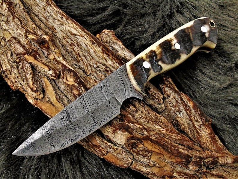 KBS Knives Store Skinning Knives Damascus Hunting Skinner Knife