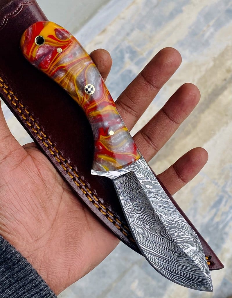 KBS Knives Store Skinning Knives Damascus Skinner Knife