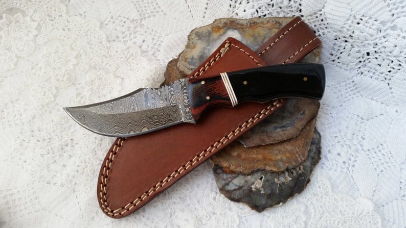 KBS Knives Store Skinning Knives Damascus Skinning Knife