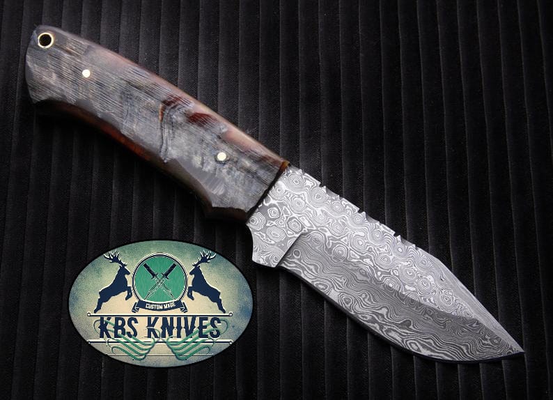 KBS Knives Store Skinning Knives Damascus Skinning Knife
