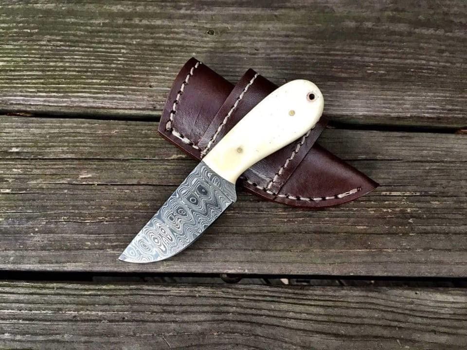 KBS Knives Store Skinning Knives Damascus Skinning Knife
