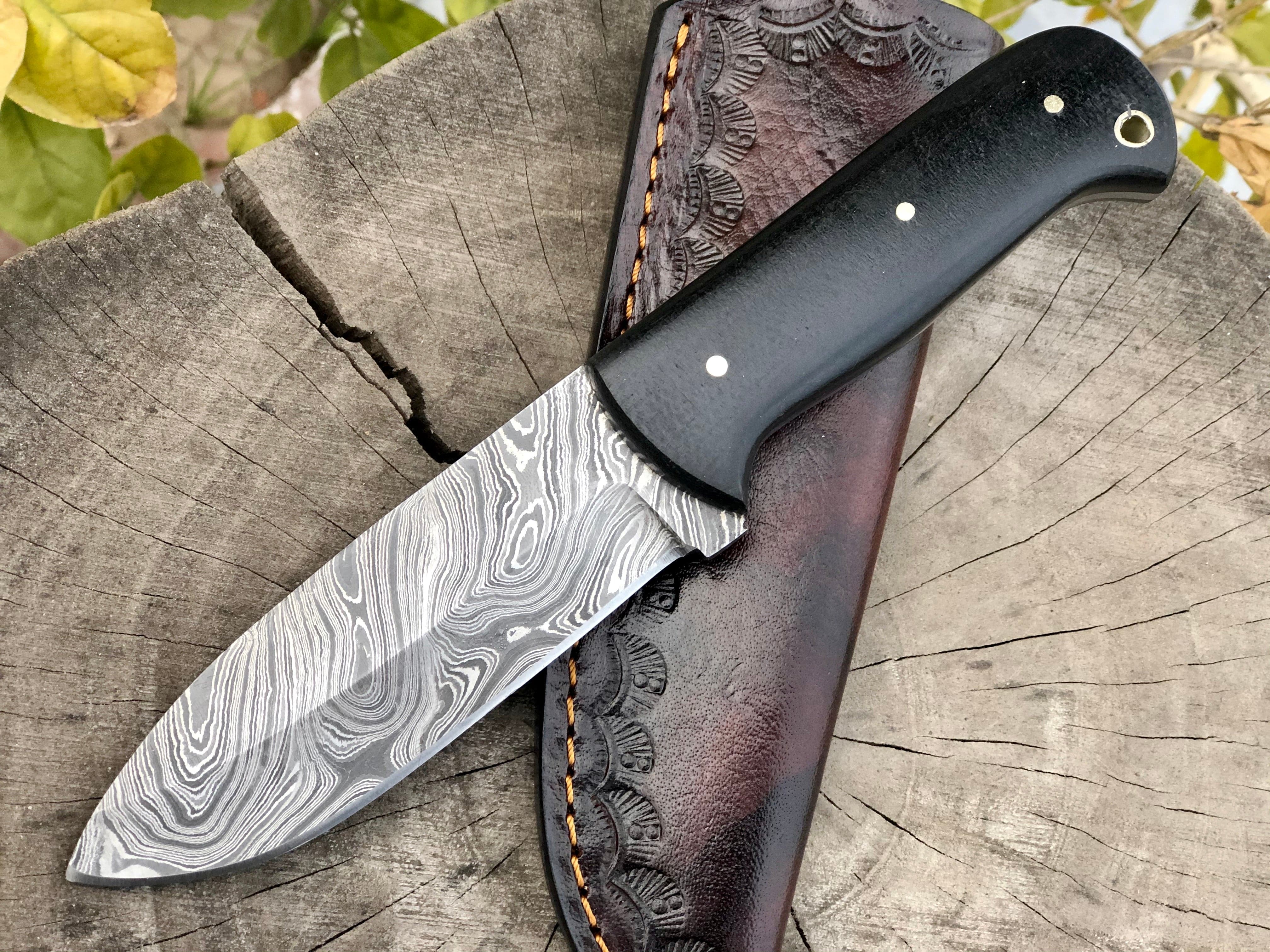 KBS Knives Store Skinning Knives Damascus Steel Camping Knife