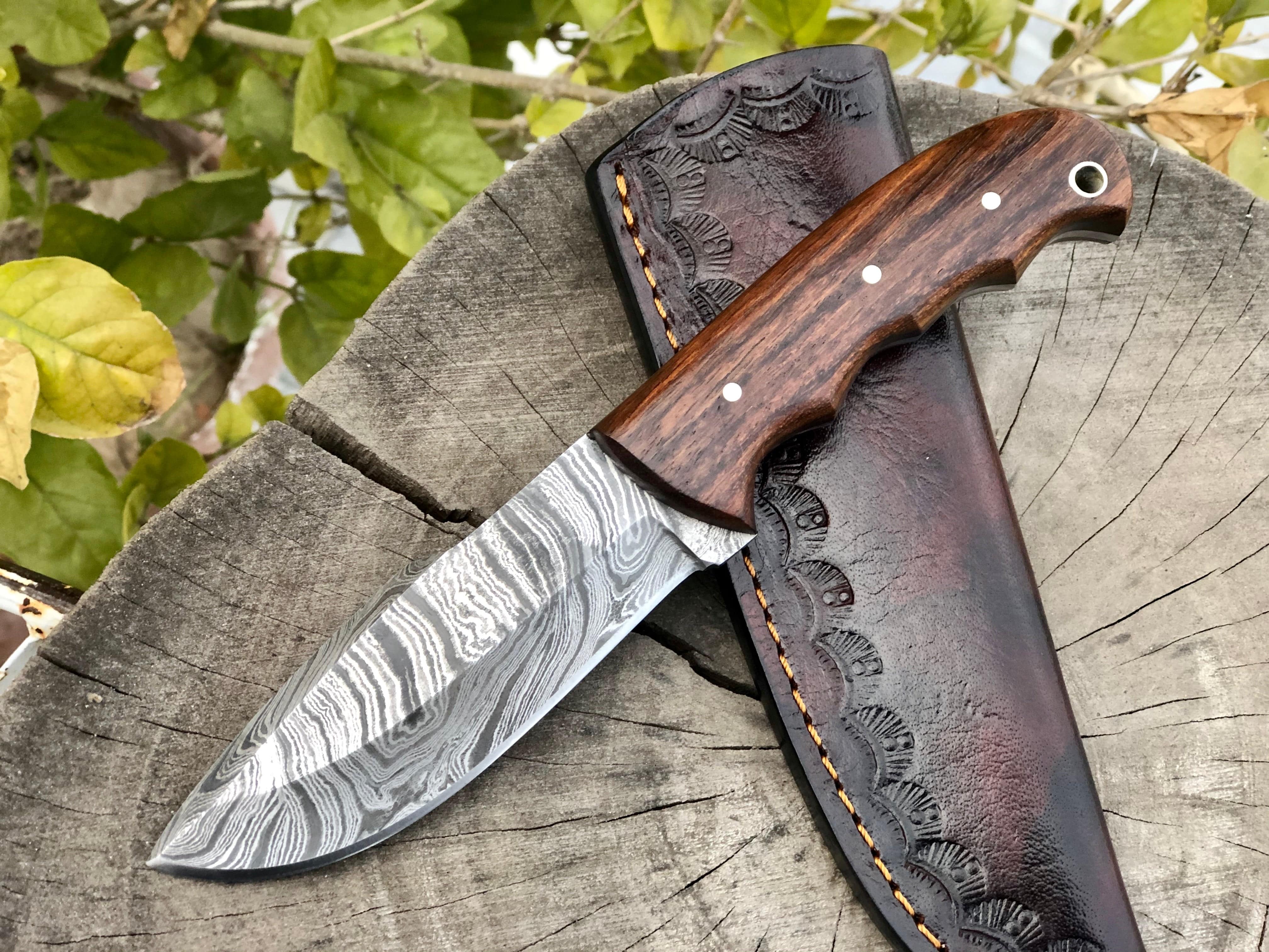 KBS Knives Store Skinning Knives Damascus Steel Edc Knife