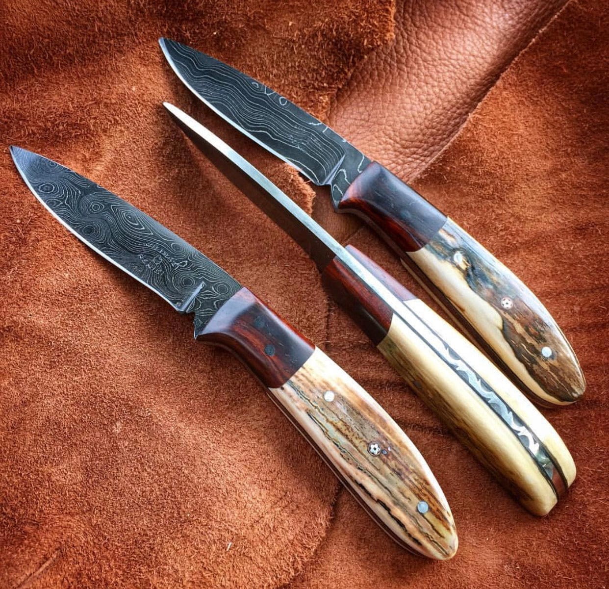 KBS Knives Store Skinning Knives EDC Damascus Knife