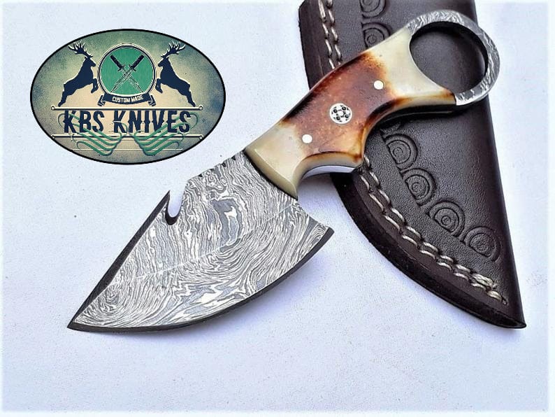 KBS Knives Store Skinning Knives EDC Finger Hole Guthook Skinning Knife