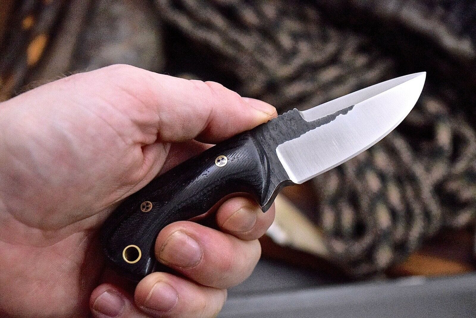 KBS Knives Store Skinning Knives EDC Skinner Knife - VG10 Stainless Blade, Micarta G10 Scales - 5.375" Overall Length - KBS Knives Store