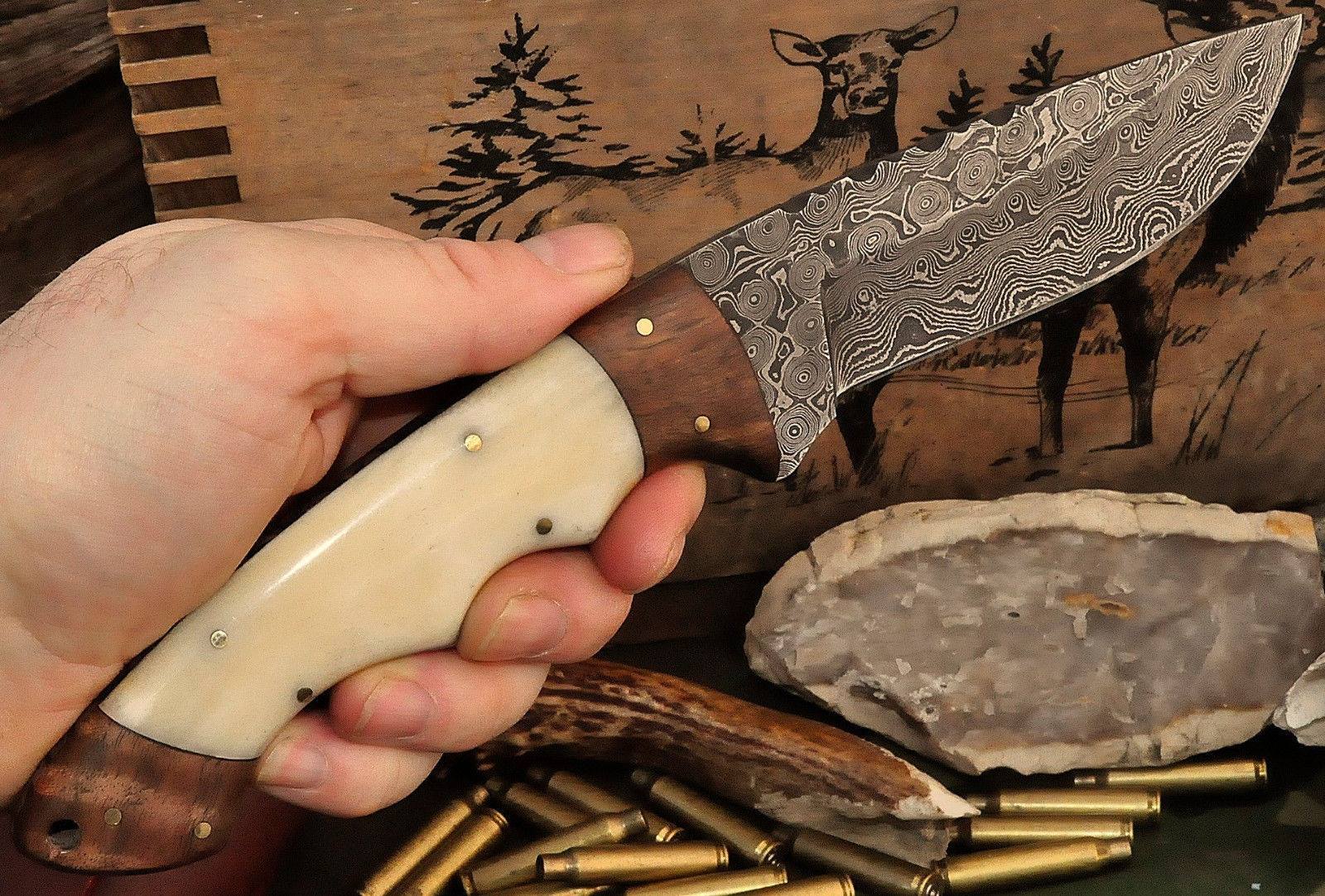 KBS Knives Store Skinning Knives Hand Made Damascus Skinning Knife