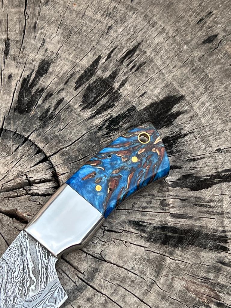 KBS Knives Store Sporting Goods Custom Handmade Damascus Steel Skinning Knife