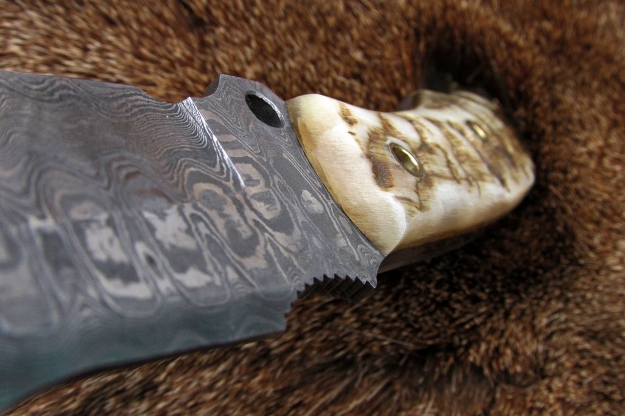 KBS Knives Store Sporting Goods Handmade Damascus Skinning Knife