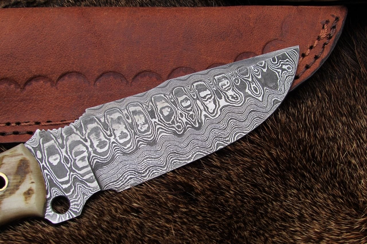 KBS Knives Store Sporting Goods Handmade Damascus Skinning Knife
