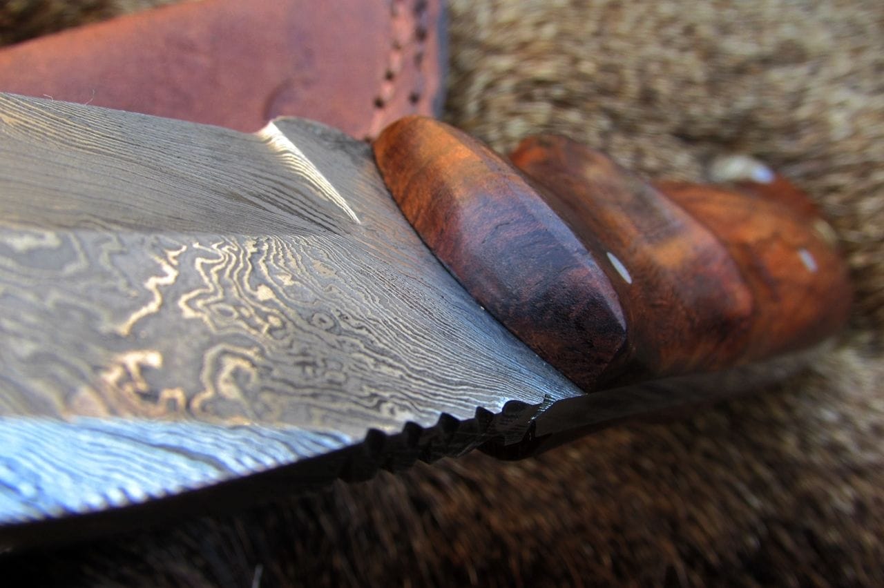 KBS Knives Store Sporting Goods Handmade Damascus Skinning Knife