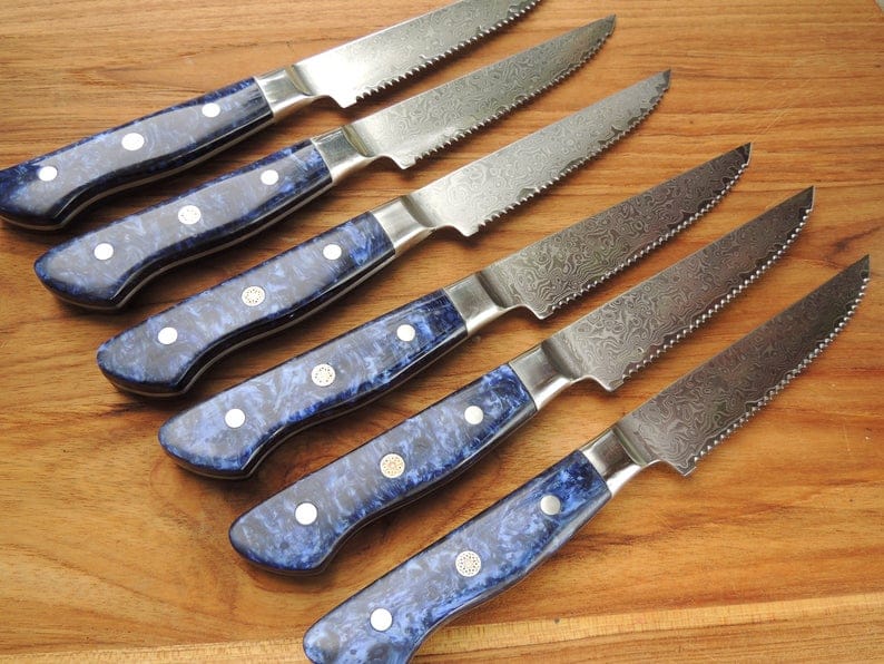KBS Knives Store Steak Knives 6 PCS Steak Knives Set