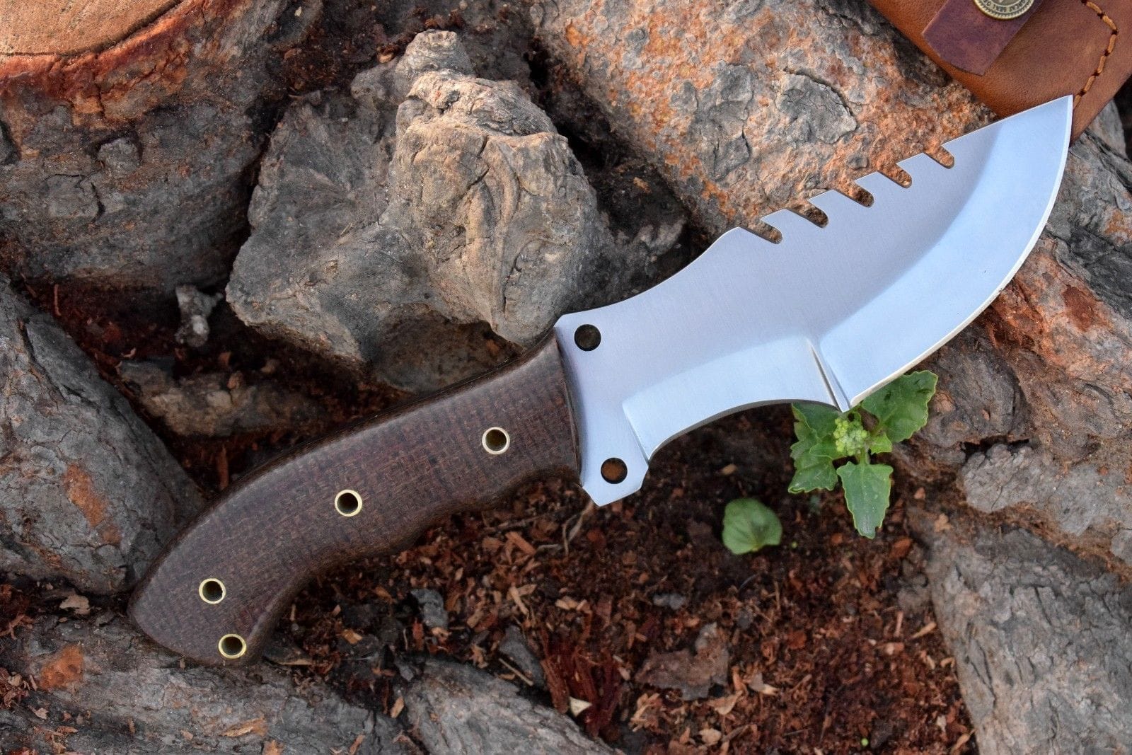 KBS Knives Store Tracker Knife Custom Handcrafted D2 Steel Tops Tom Brown Tracker Knife - Perfect for Survival, Camping & Tactical Use | KBS Knives