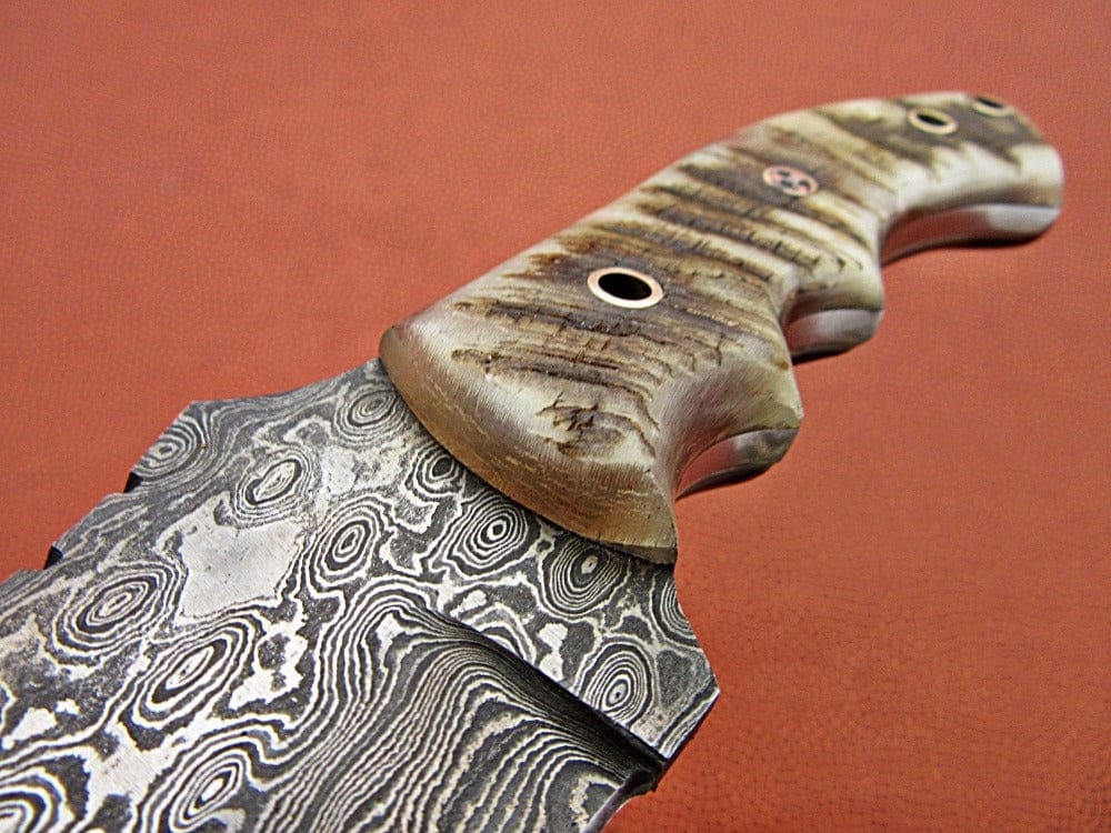 KBS Knives Store Tracker Knife Custom Handcrafted Damascus Steel Tom Brown Tracker Knife - Ideal for Survival, Camping & Tactical Use | KBS Knives