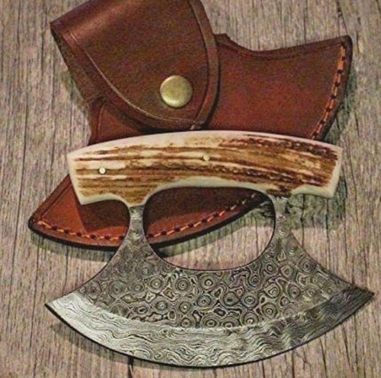 KBS Knives Store Ulu Knives Raindrop Damascus Steel ULU Knife