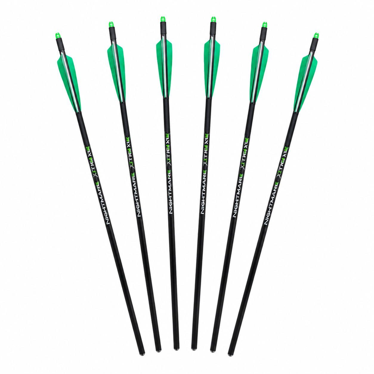 Killz Products Bolts NIGHTMARE XTREME Crossbow Bolts Carbon Half Moon and Capture Nocks 20"
