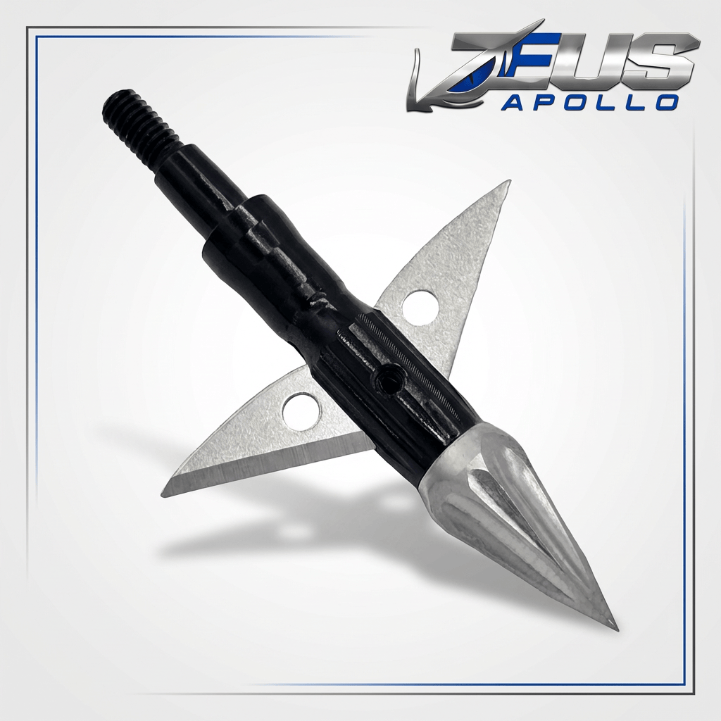Killz Products Broadheads ZEUS APOLLO BROADHEADS (4 PACK)-COMES WITH BOTH 100/125 GR TIPS