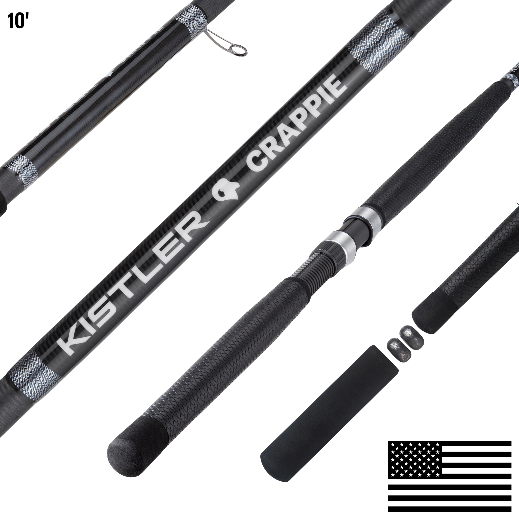 KISTLER Fishing 10' The Ram Big Game Crappie Pole