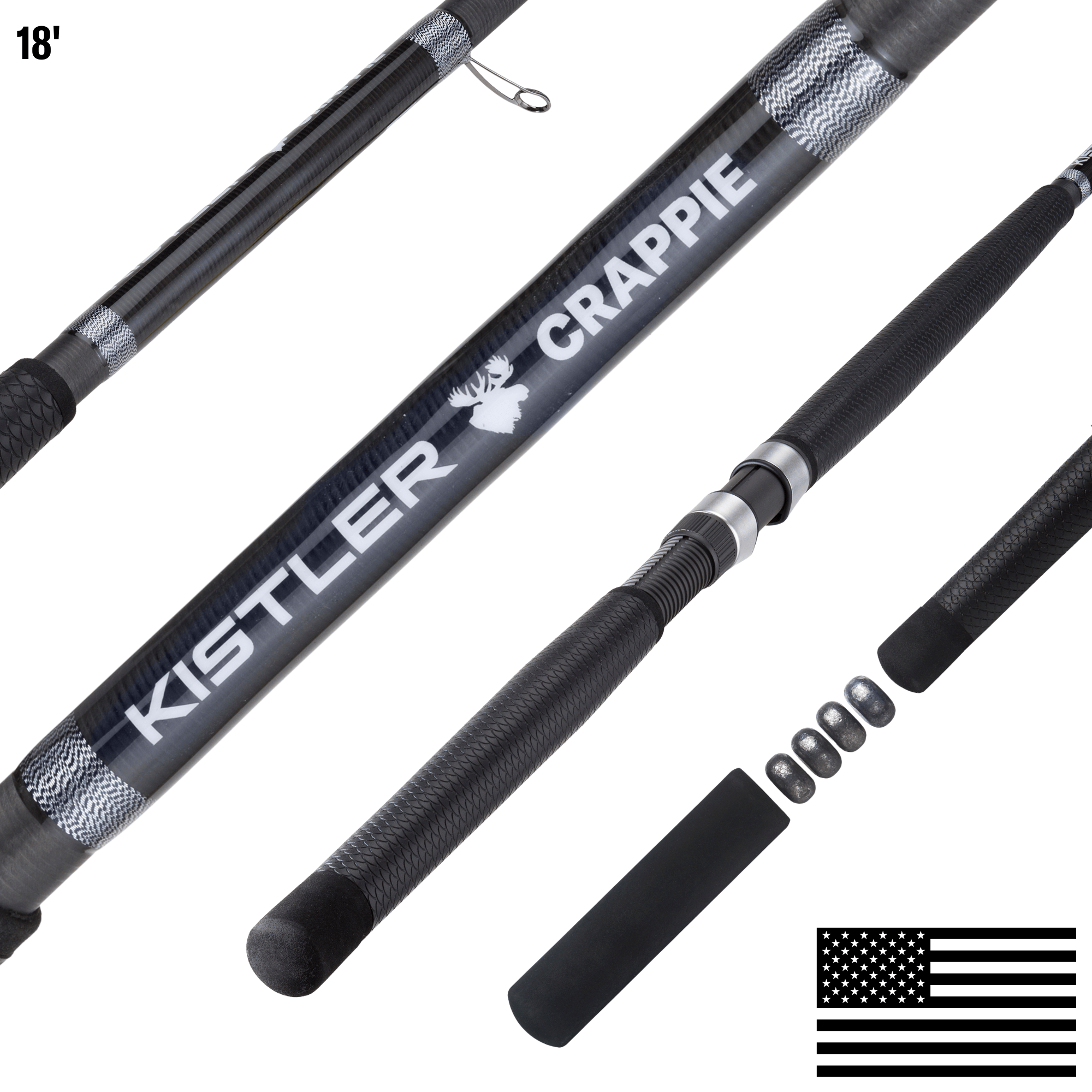 KISTLER Fishing 18' Moose Big Game Crappie Pole