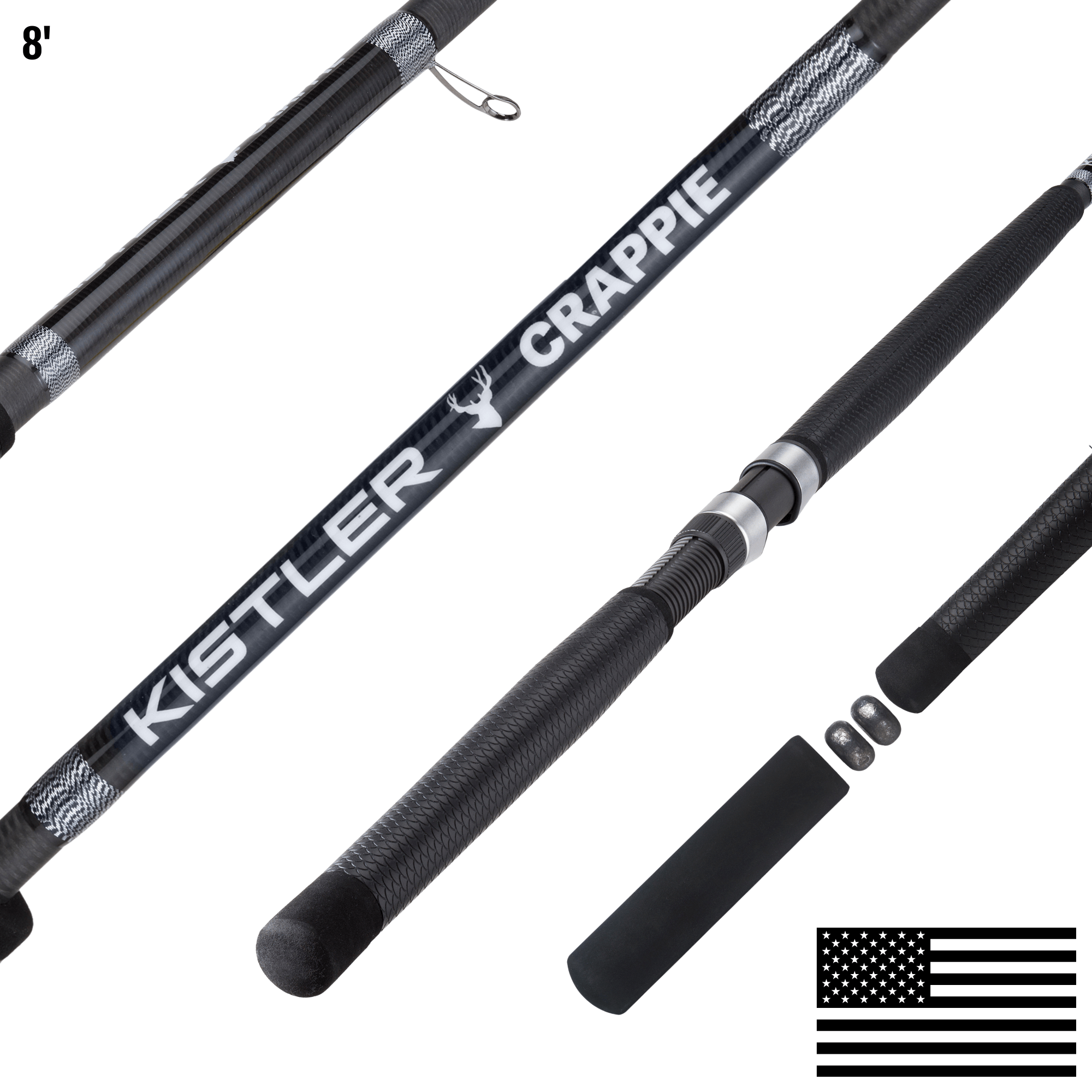 KISTLER Fishing 8' Muley Big Game Crappie Pole