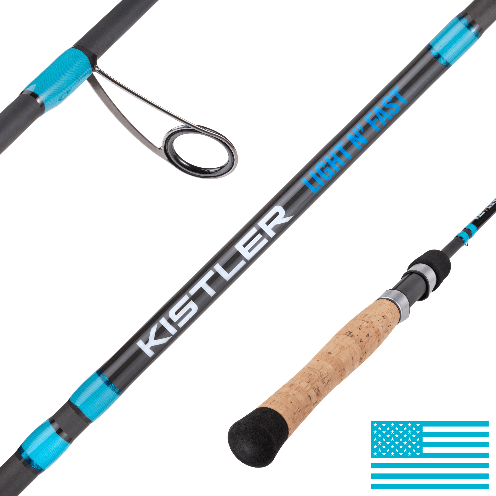 KISTLER Fishing Fishing Rod Spinning / Lite X-Fast / 7'0" Light n' Fast Fishing Rod