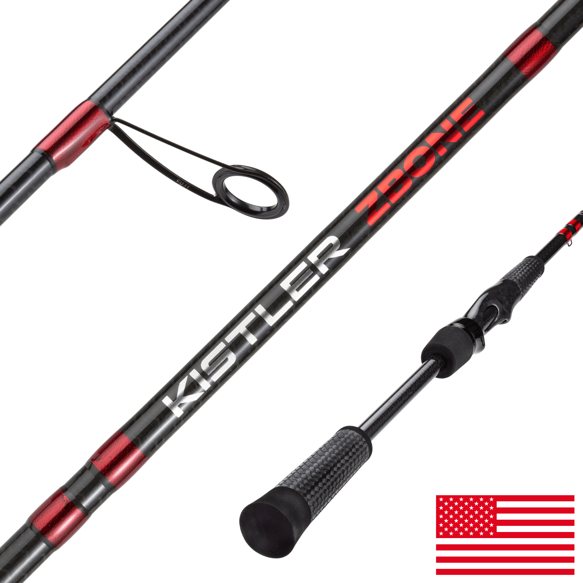 KISTLER Fishing Fishing Rod Spinning / Medium Lite / 7'3" ZBone Fishing Rod - 2026