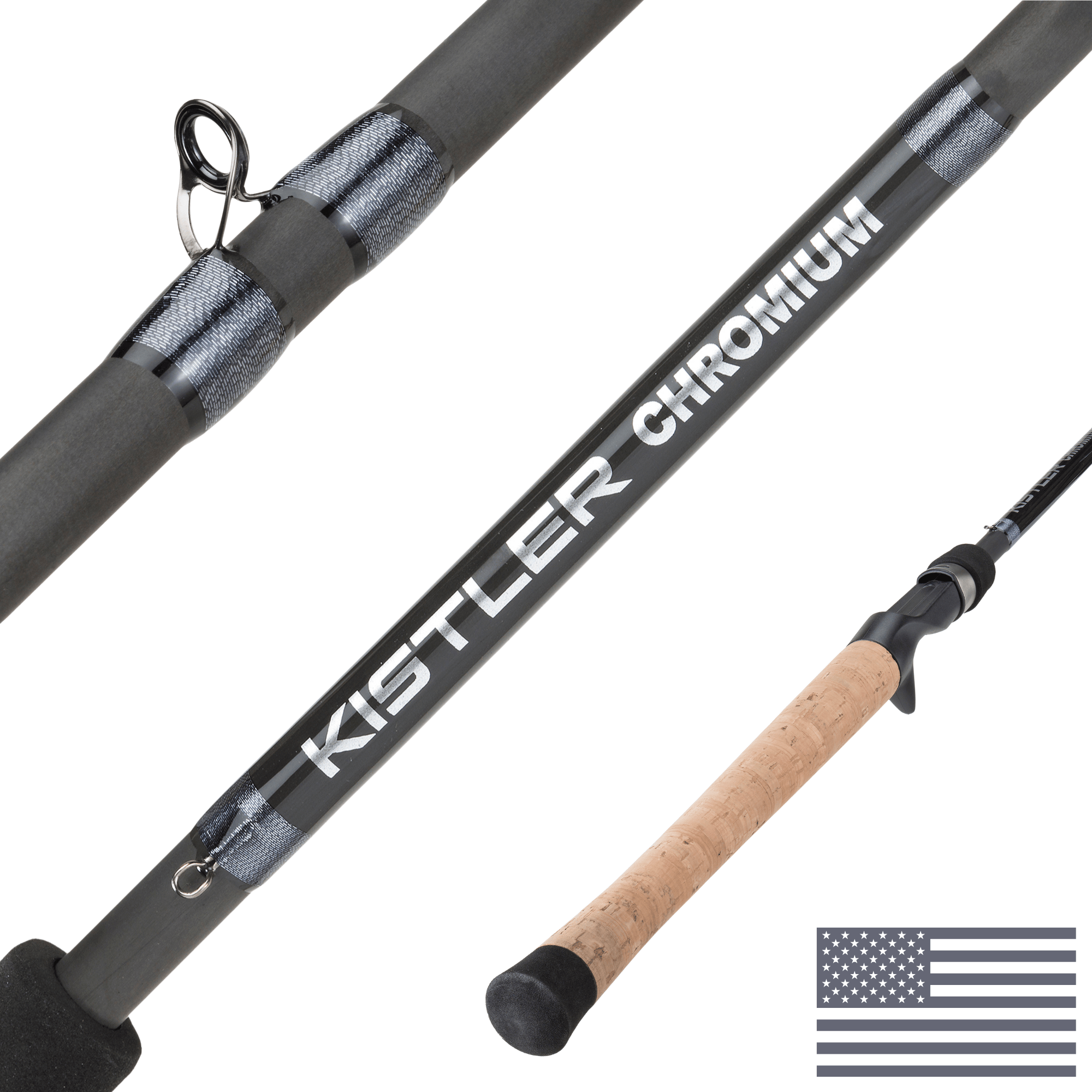 KISTLER Fishing Fishing Rods Casting / Lite-Medium-Heavy / 7'3" Chromium Fishing Rod - 2026