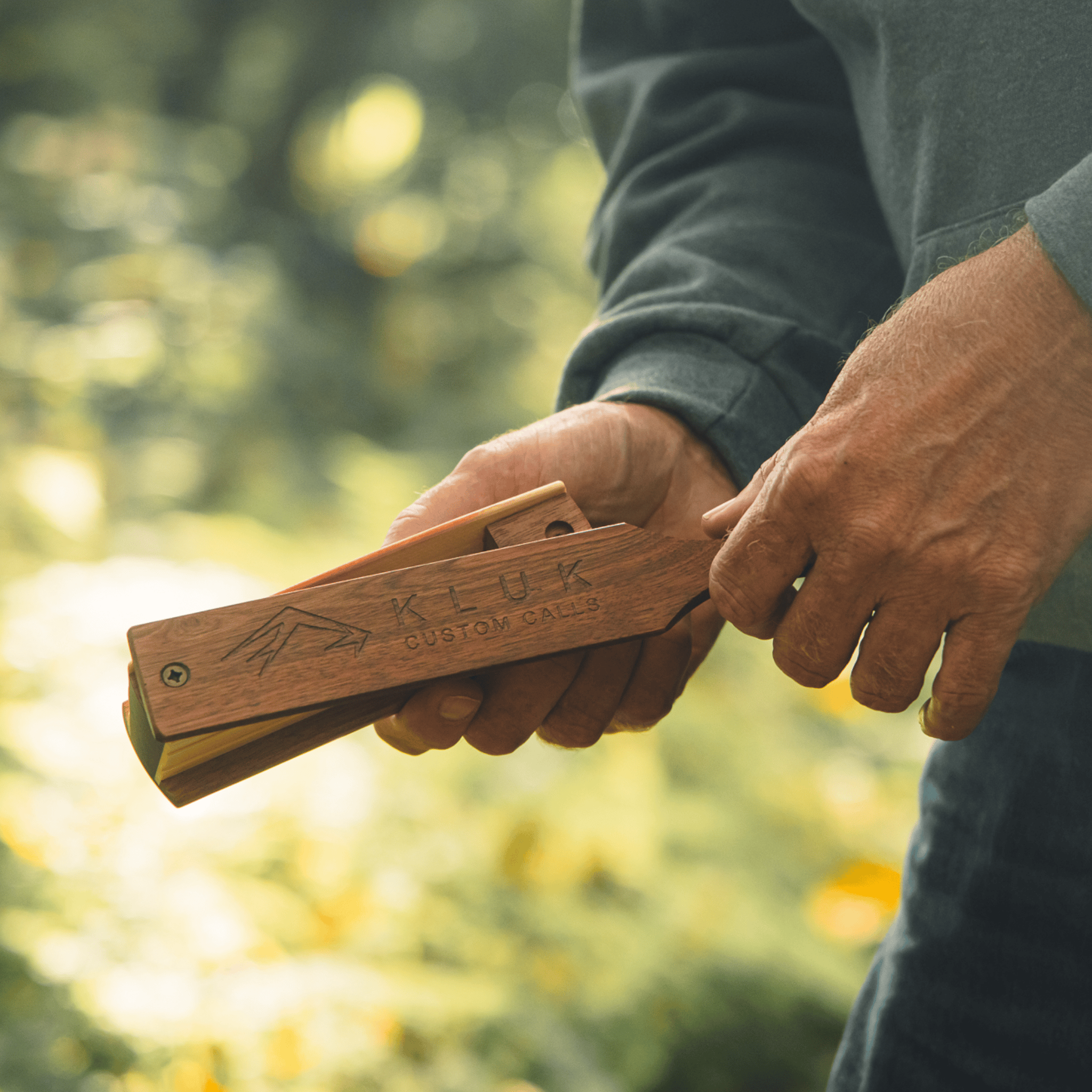 KLUK Custom Calls Friction WALNUT/POPLAR BOX CALL