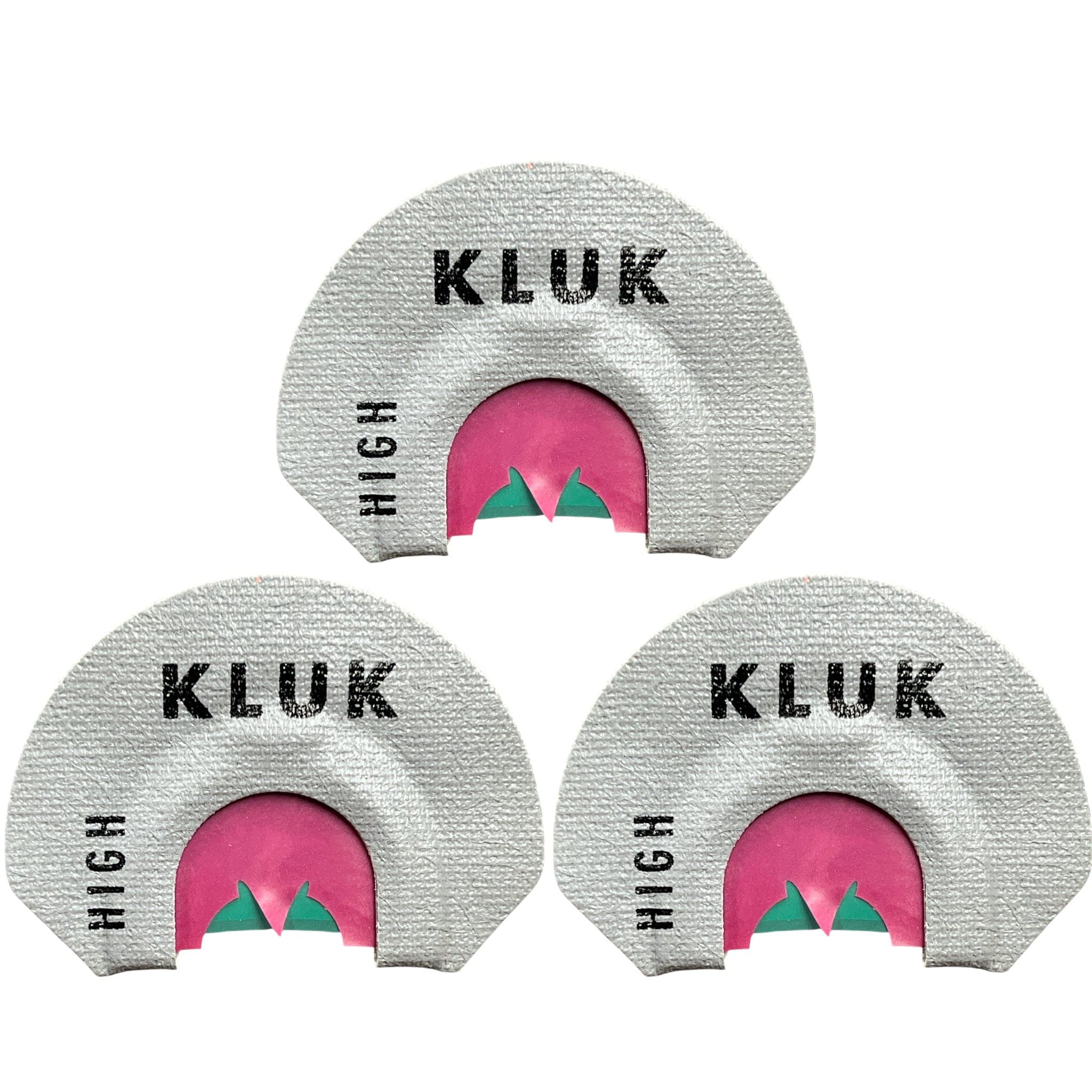KLUK Custom Calls Turkey Mouth Call High Stretch / 3-Pack REDHEAD HYBRID