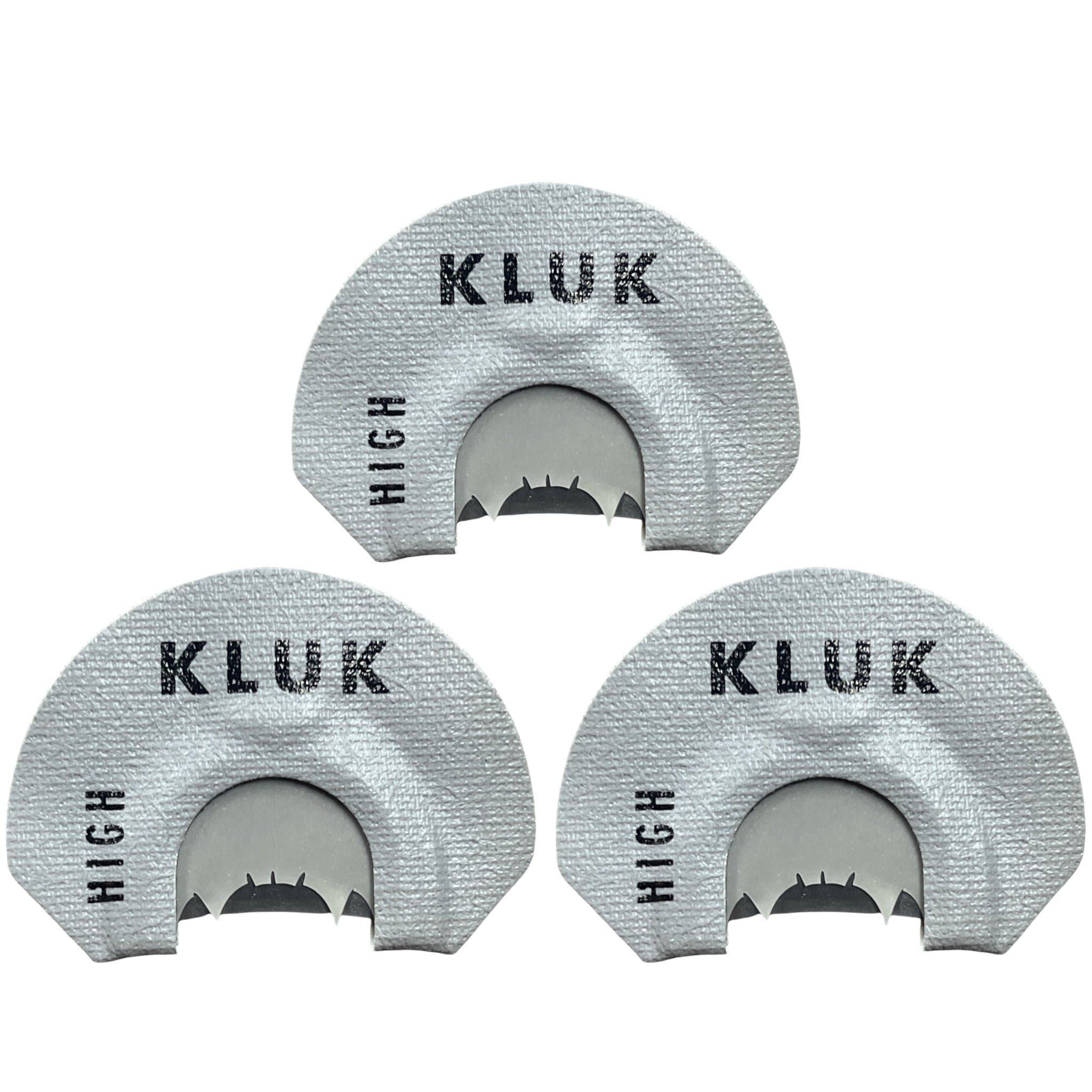KLUK Custom Calls Turkey Mouth Call High Stretch / 3 - Pack SMOKE PHASE (2 REED)