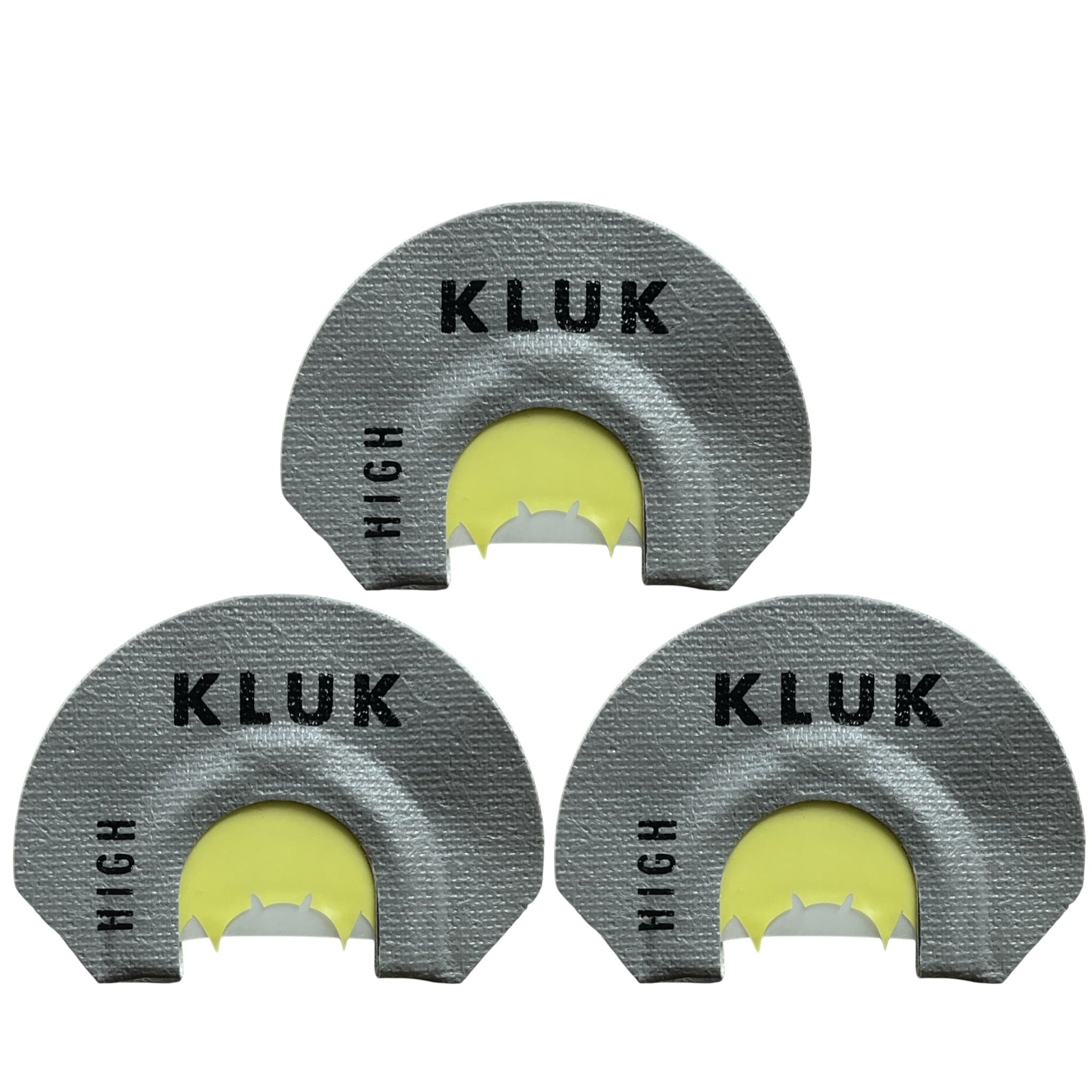 KLUK Custom Calls Turkey Mouth Call High Stretch / 3-Pack SMOKIN HEN (2 REED)