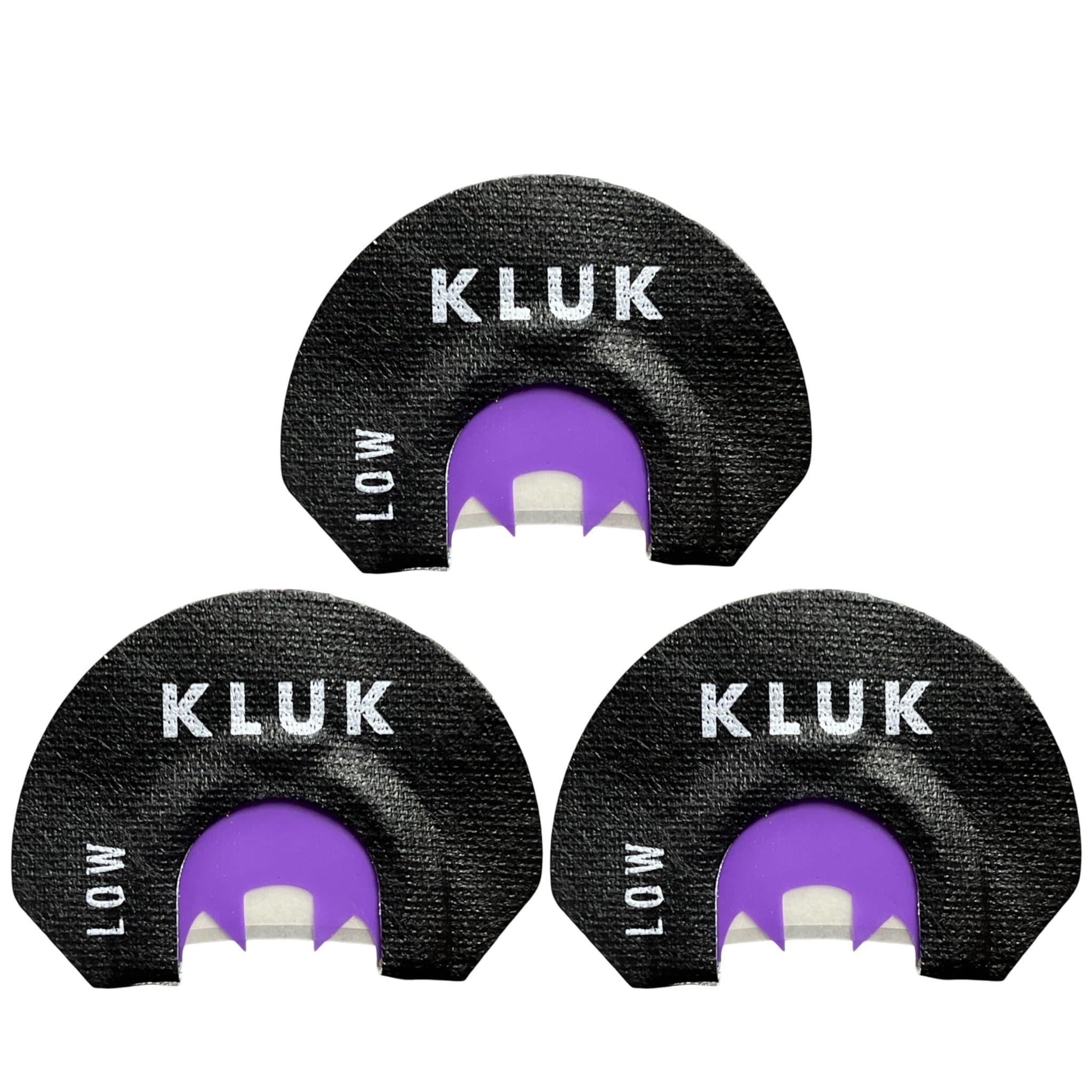 KLUK Custom Calls Turkey Mouth Call Low Stretch / 3-Pack PURPLE TURKINATOR