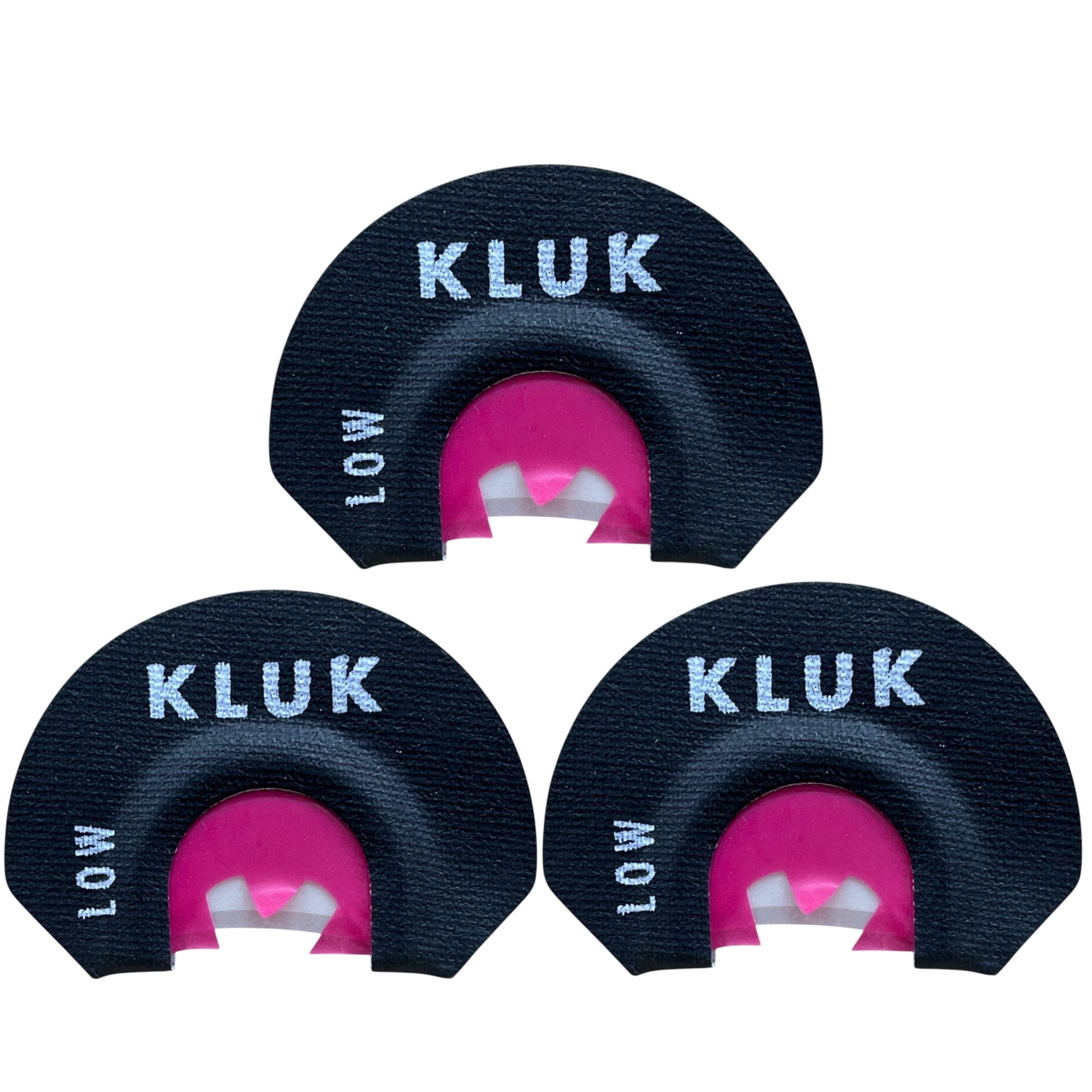 KLUK Custom Calls Turkey Mouth Call Low Stretch / 3-Pack RECON RED