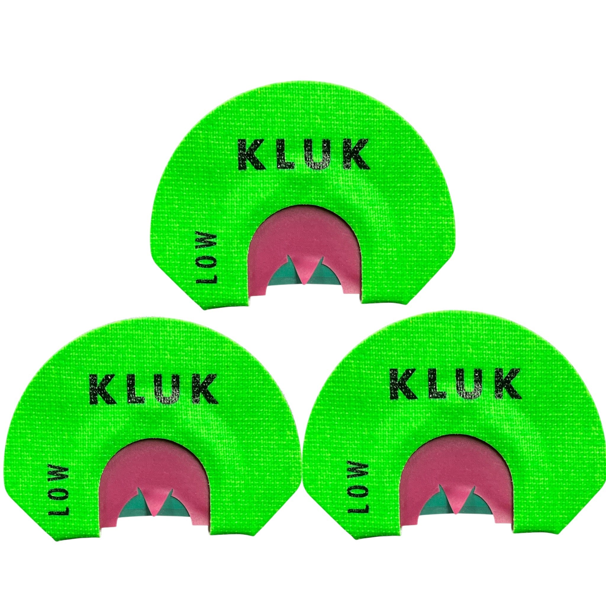 KLUK Custom Calls Turkey Mouth Call Low Stretch / 3-Pack REDHEAD HYBRID