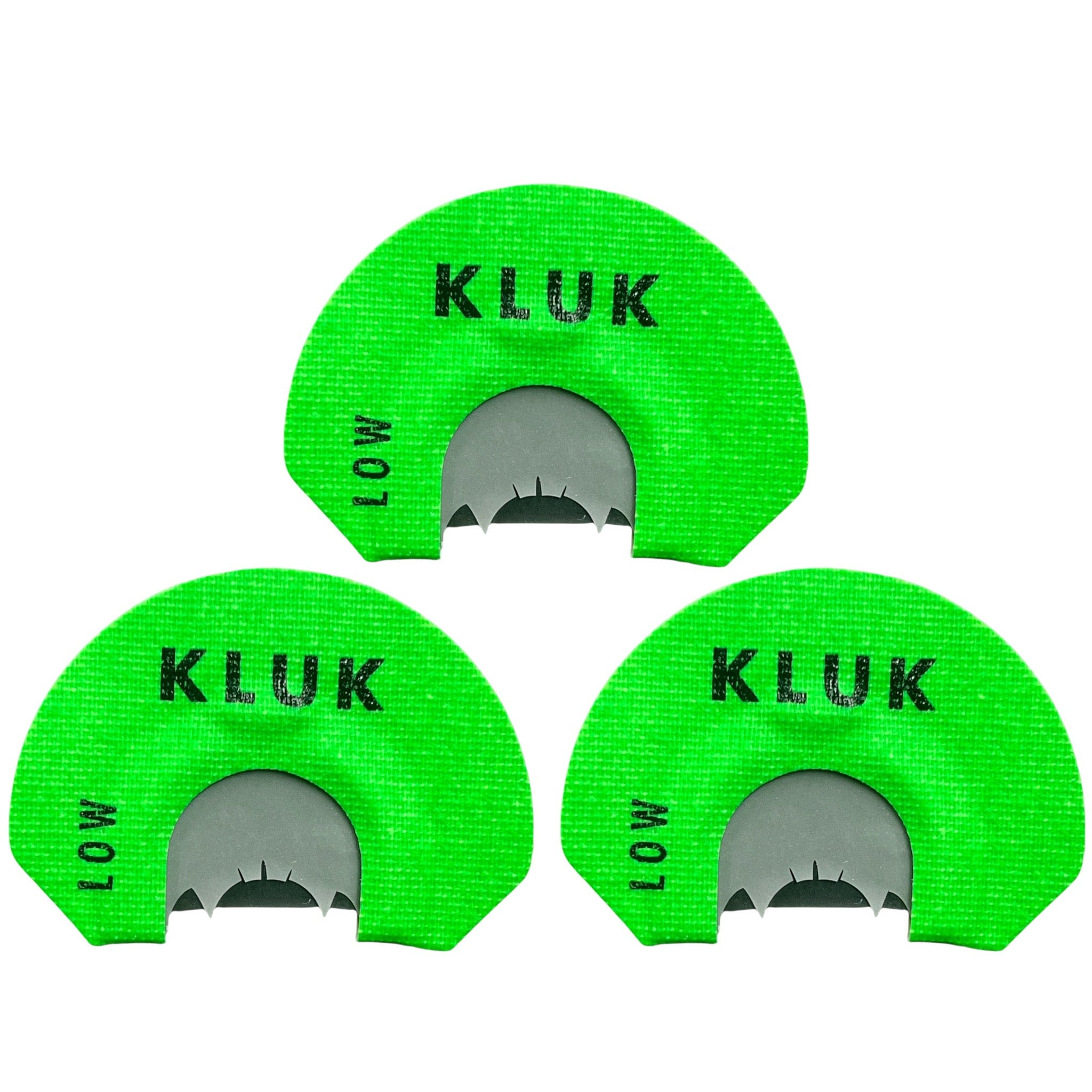 KLUK Custom Calls Turkey Mouth Call Low Stretch / 3 - Pack SMOKE PHASE (2 REED)