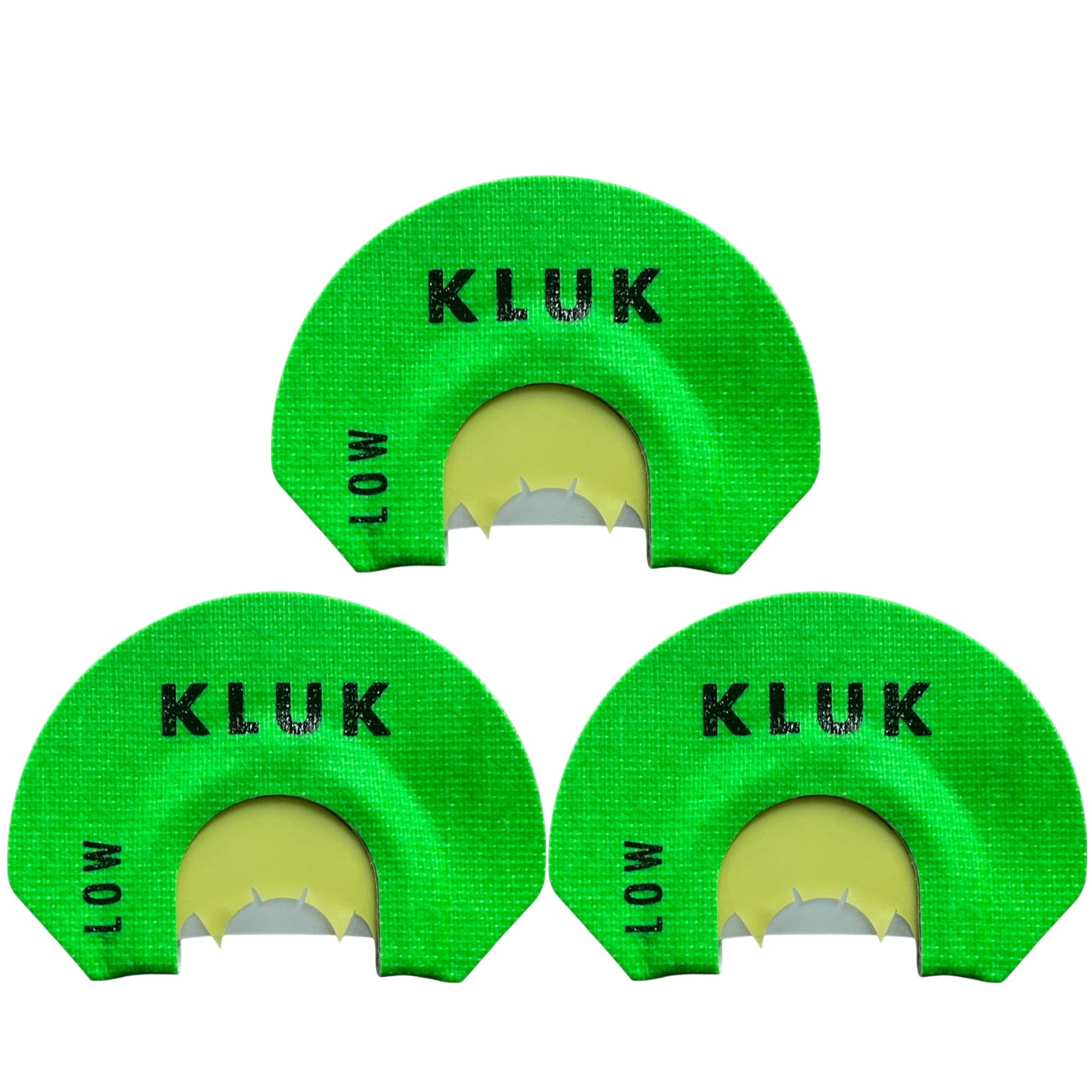 KLUK Custom Calls Turkey Mouth Call Low Stretch / 3-Pack SMOKIN HEN (2 REED)