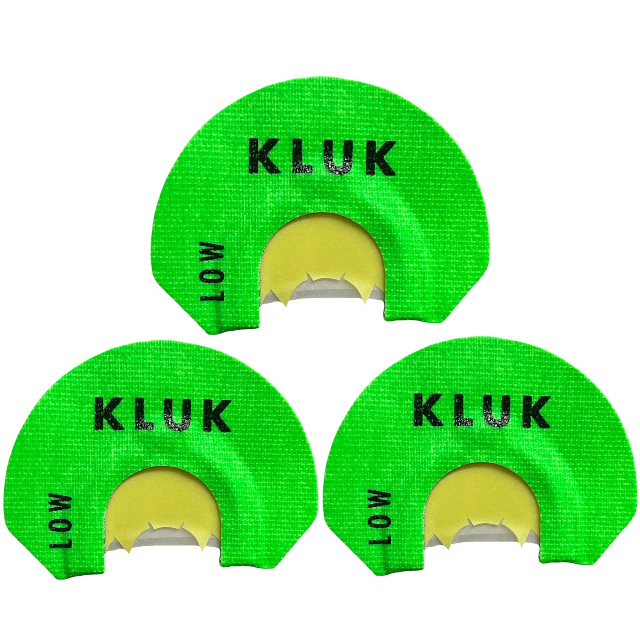 KLUK Custom Calls Turkey Mouth Call Low Stretch / 3-Pack SMOKIN HEN (3 REED)