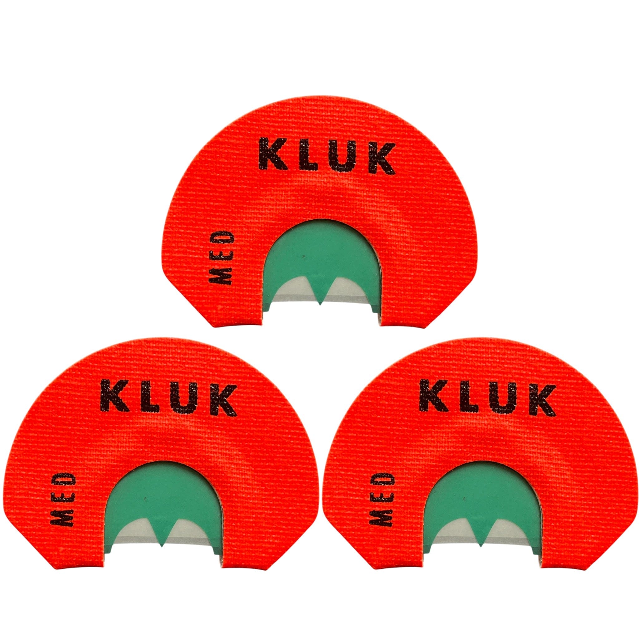 KLUK Custom Calls Turkey Mouth Call Medium Stretch / 3-Pack GOOD LUCK KLUK