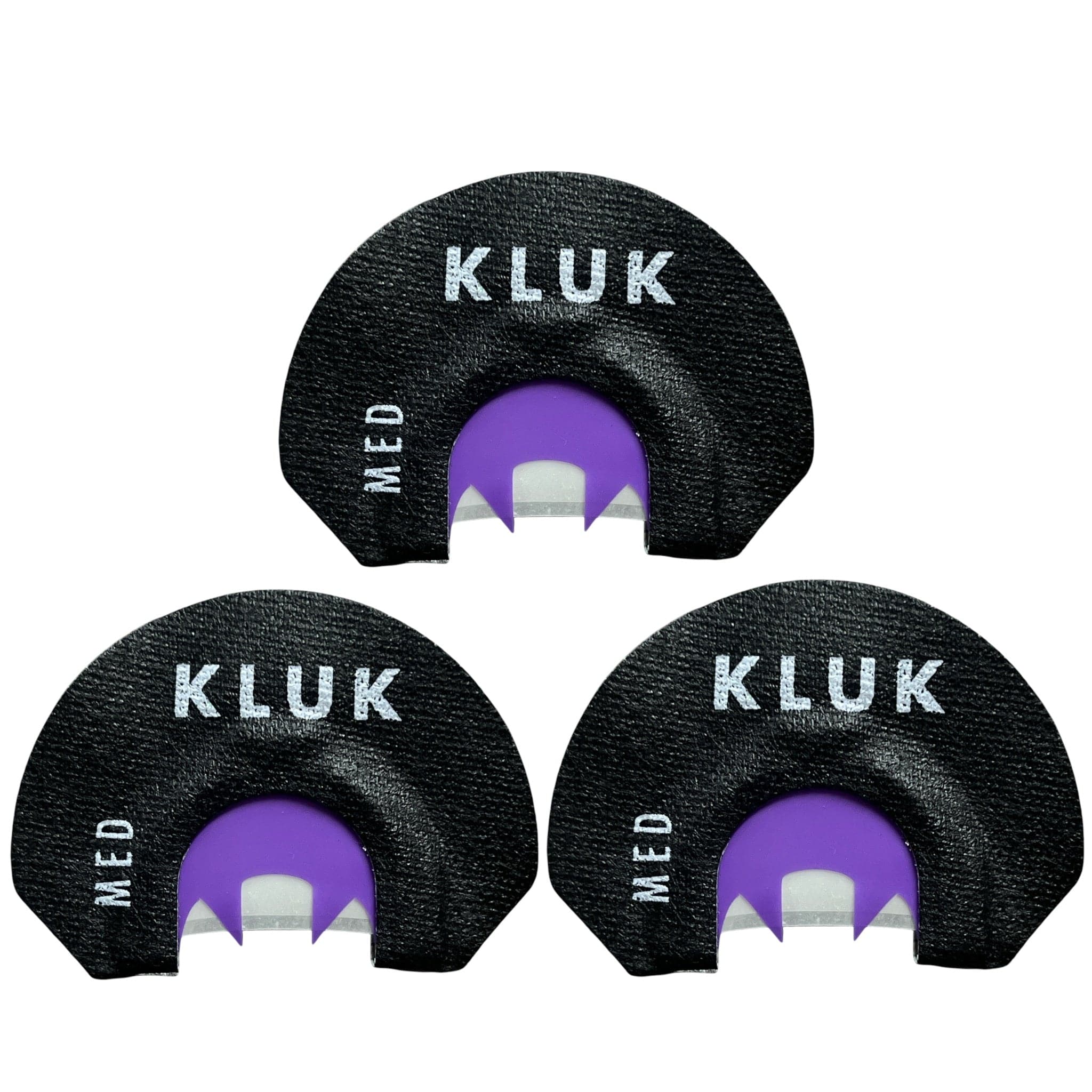 KLUK Custom Calls Turkey Mouth Call Medium Stretch / 3-Pack PURPLE TURKINATOR