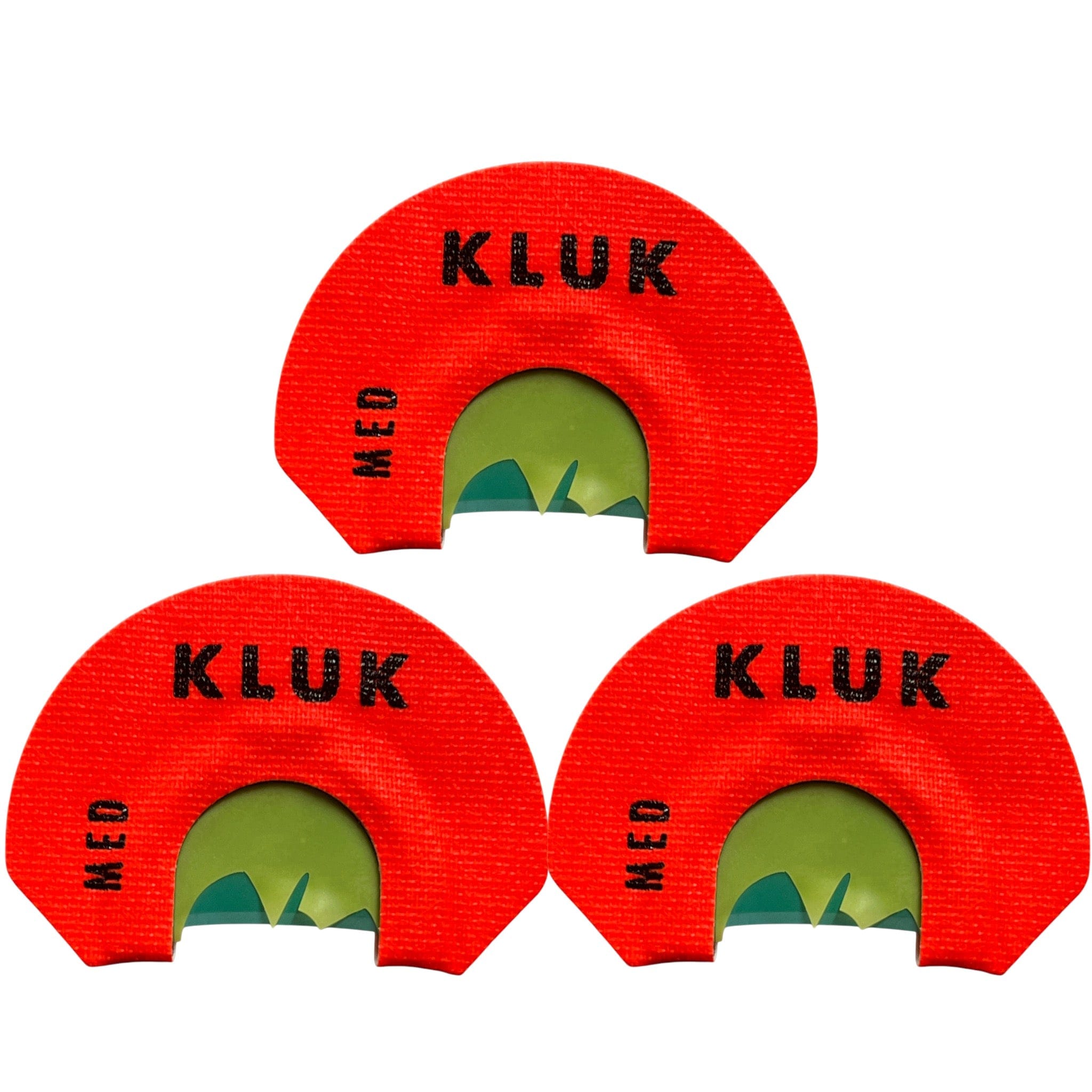 KLUK Custom Calls Turkey Mouth Call Medium Stretch / 3-Pack RASP ATTACK (YOUTH FRAME MOUTH CALL)